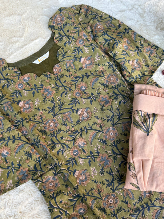 Olive Petal Co- ord sets