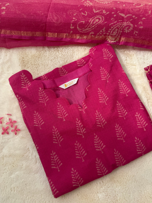 Rani Pink Kota 3 pcs Set