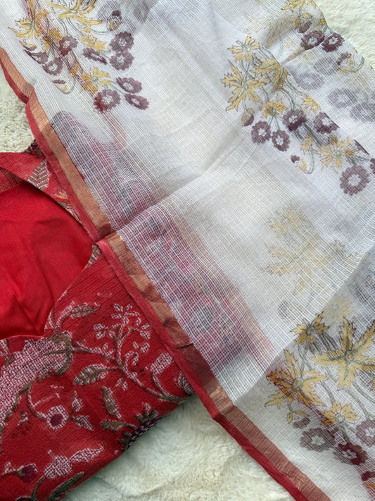 Red Bloom Kota 3 pcs Set