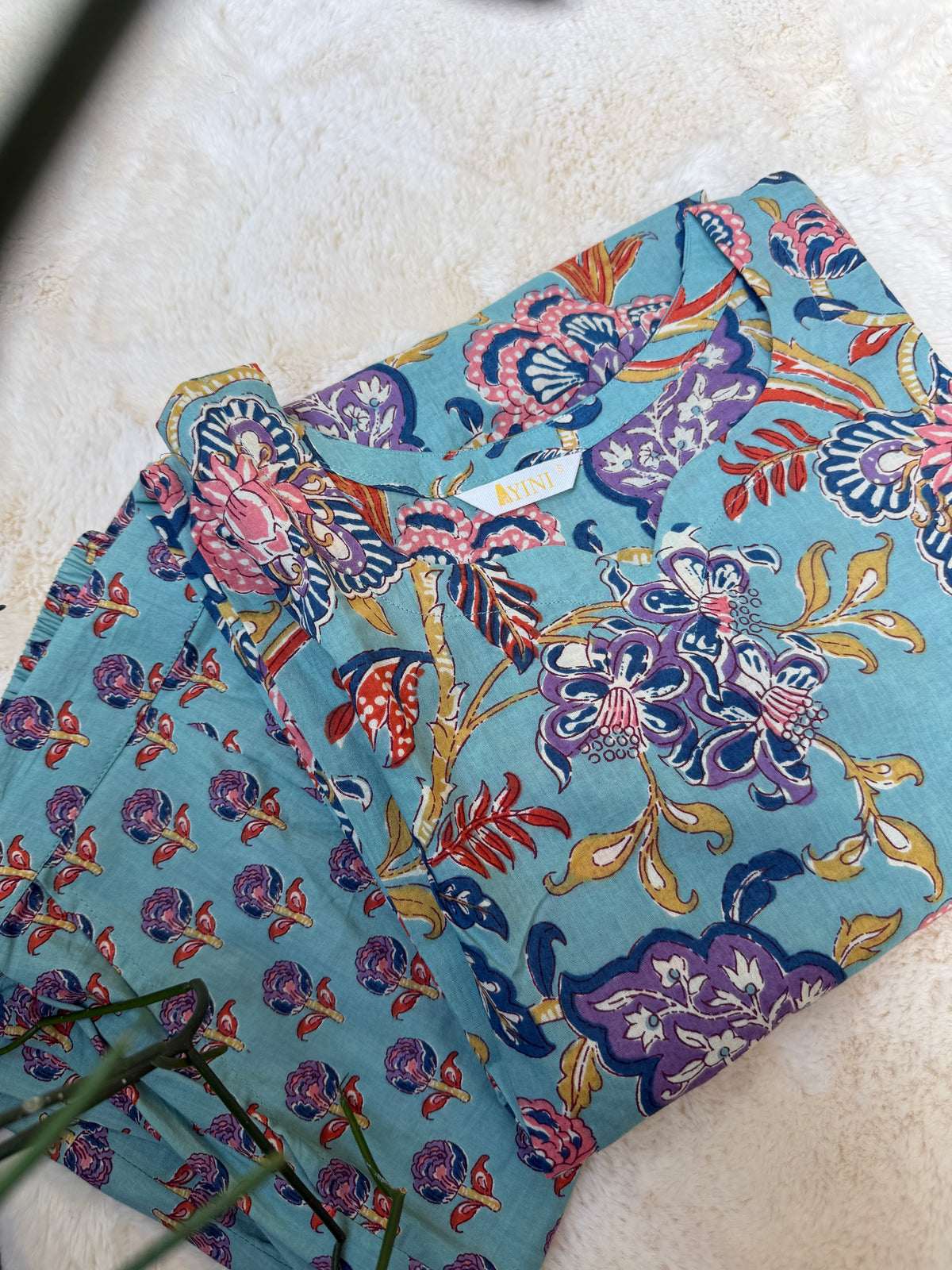 Aqua Bloom Co-ord Sets