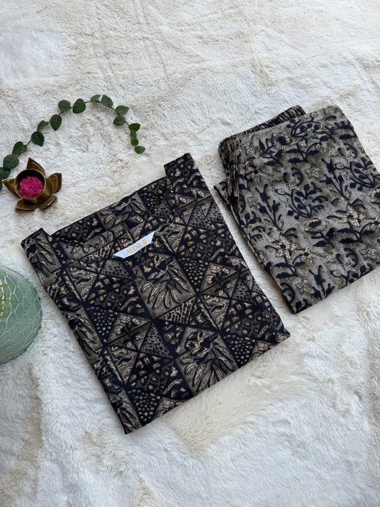 Deep Charcoal Cotton A-line Co ords