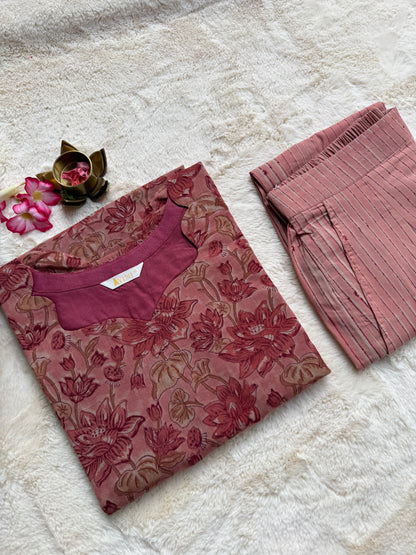 Florals Peach Co-ord sets