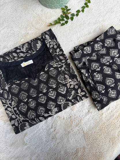 Charcoal Petal Co-ord sets