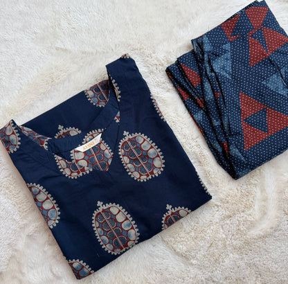 Blue Terra Print Co-ord Sets
