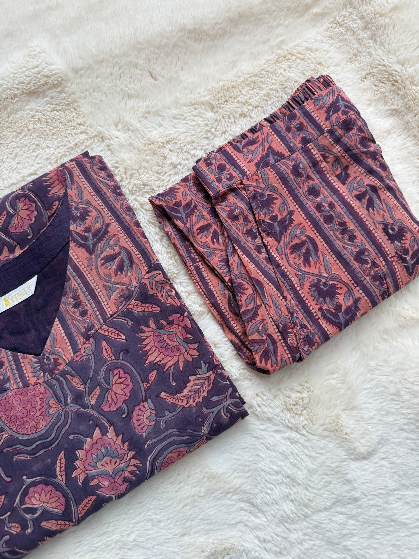 Floral lilac Muse Co-ord sets
