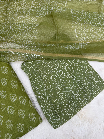 Green Dutta kota 3 pcs Set