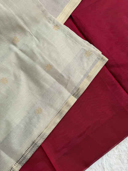 White Tissue Silk 2 pcs Set