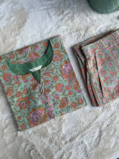 Mint Bloom Co-ord sets