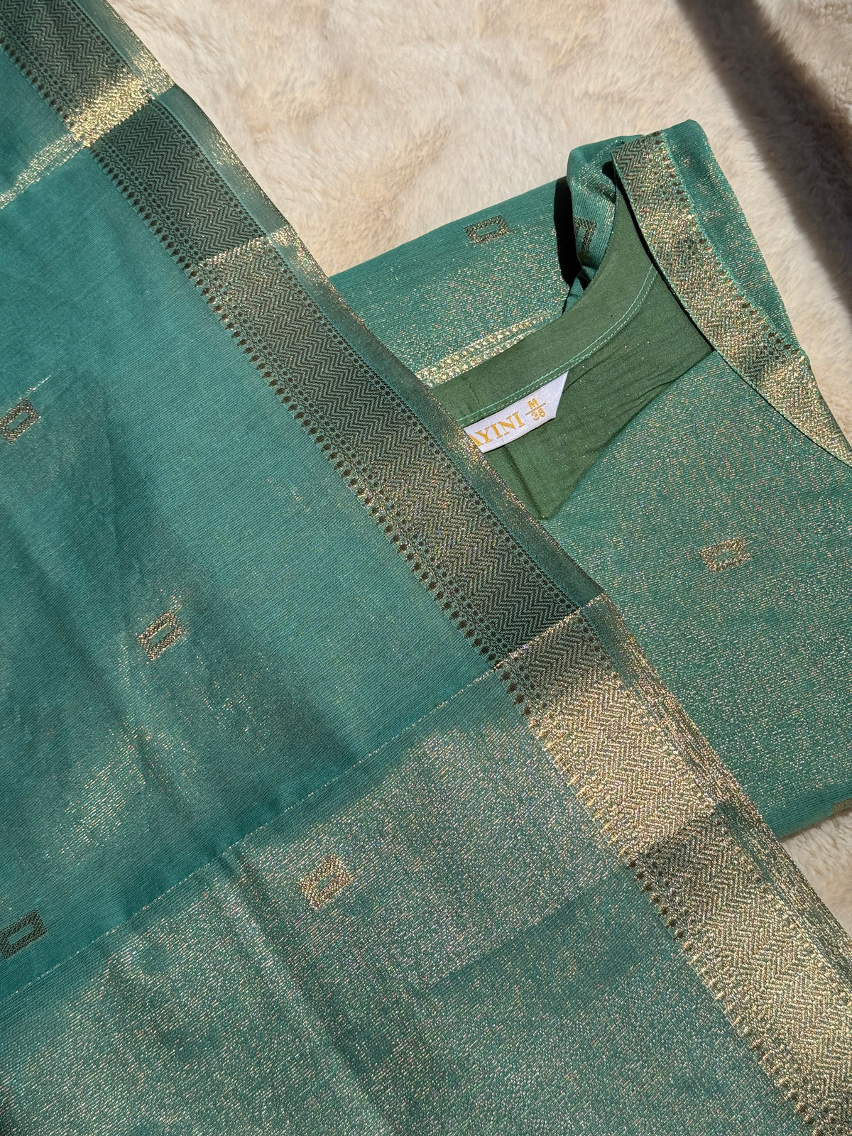 Green Tissue Silk 2 pcs Set