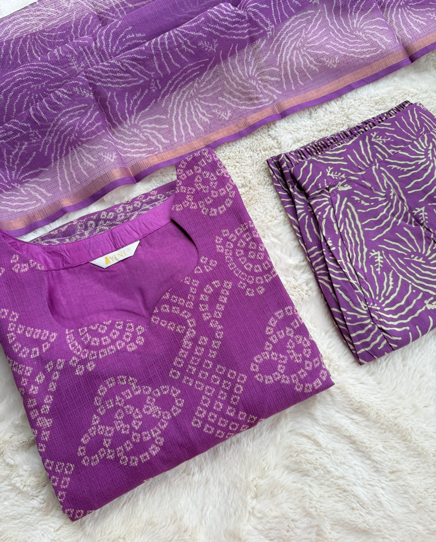 Badhini pink Dutta kota 3 pcs Set