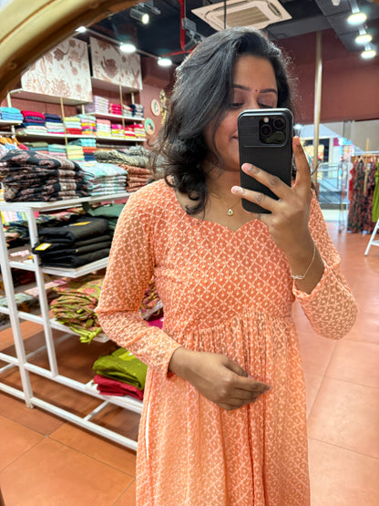Orange Chikankari 2 pcs Set