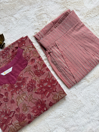 Florals Peach Co-ord sets