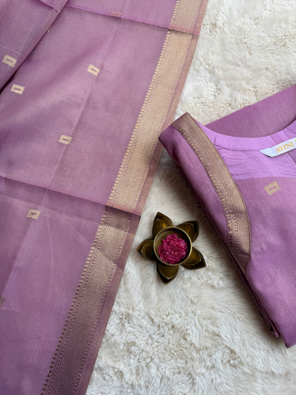Lilac Tissue Silk 2 pcs Set