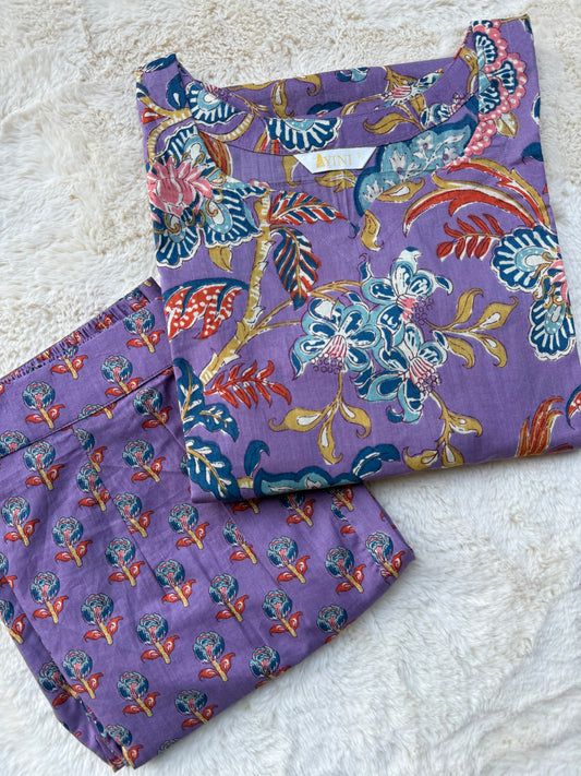 Lilac Bloom Co-ord Sets
