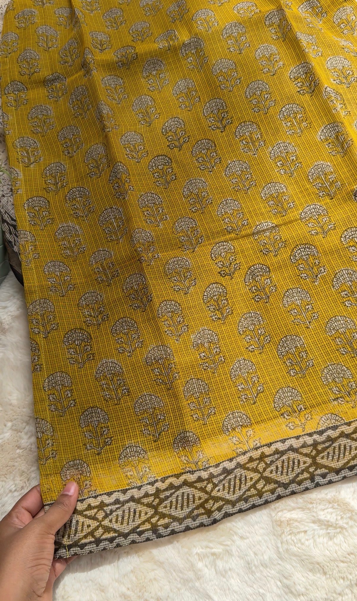 Mustard yellow kota 3 pcs Set