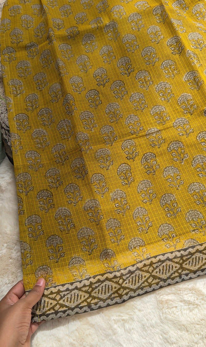 Mustard yellow kota 3 pcs Set
