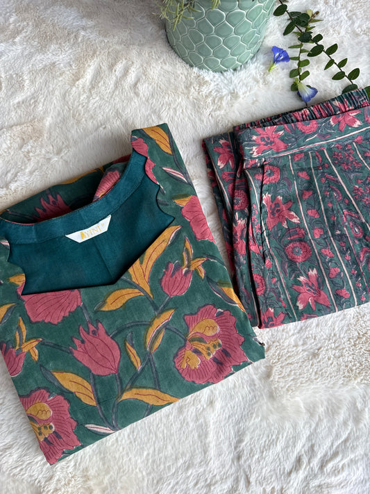 Teal Garden Co-ord sets