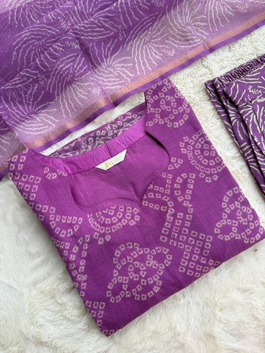 Badhini pink Dutta kota 3 pcs Set