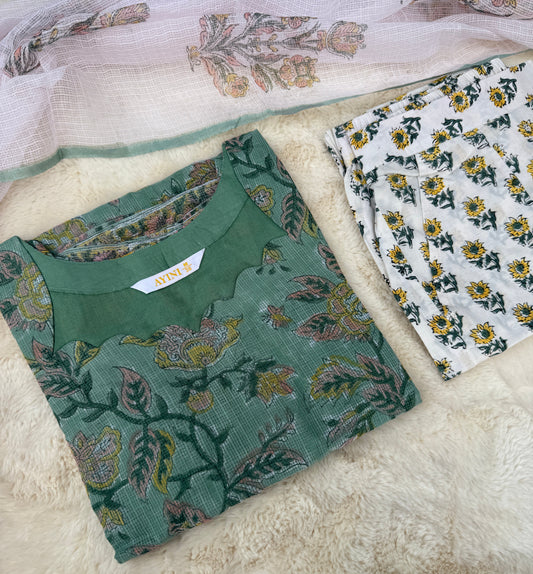 Floral kota 3 pcs Set