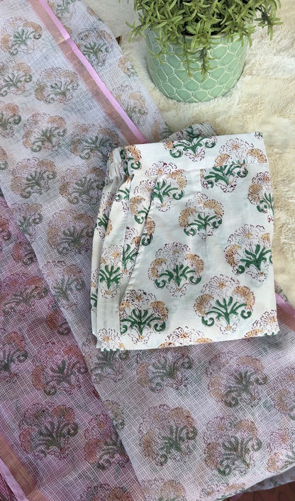 Floral Pink kota 3 pcs Set