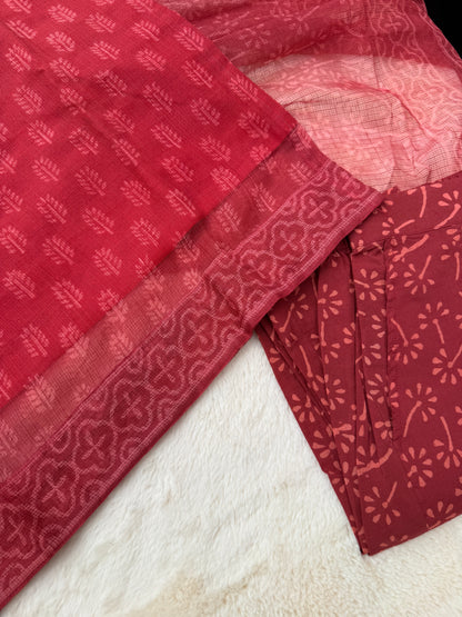 Sembaruthi Handblock Kota 3pcs Set