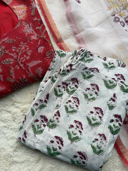 Red Bloom Kota 3 pcs Set