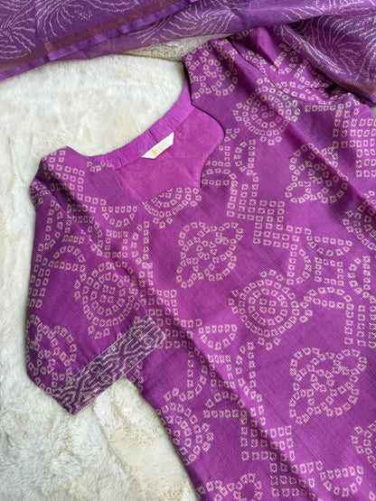 Badhini pink Dutta kota 3 pcs Set
