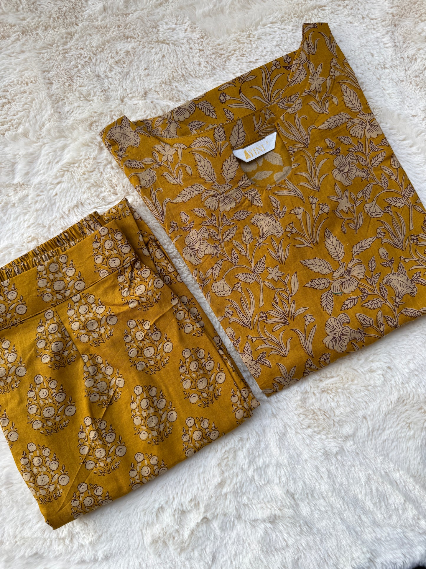Yellow Bloom Co-ord Sets