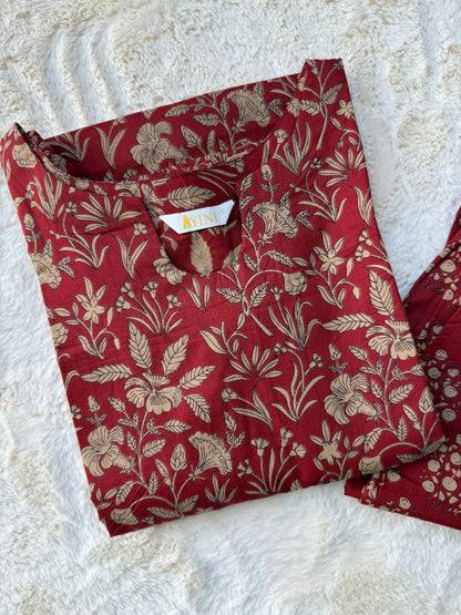 Crimson Bloom Co-ord Sets