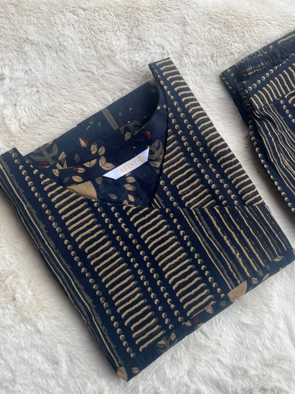 Blue Cotton A-line Co ords