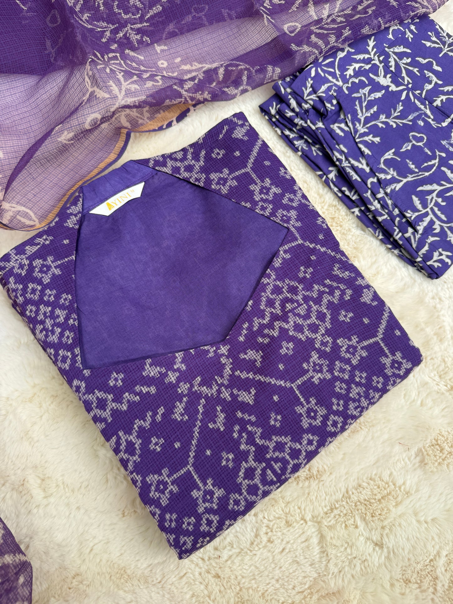 Badhini Lavender Dutta kota 3 pcs Set