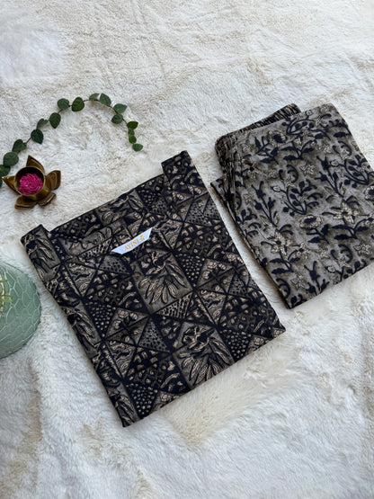Deep Charcoal Cotton A-line Co ords