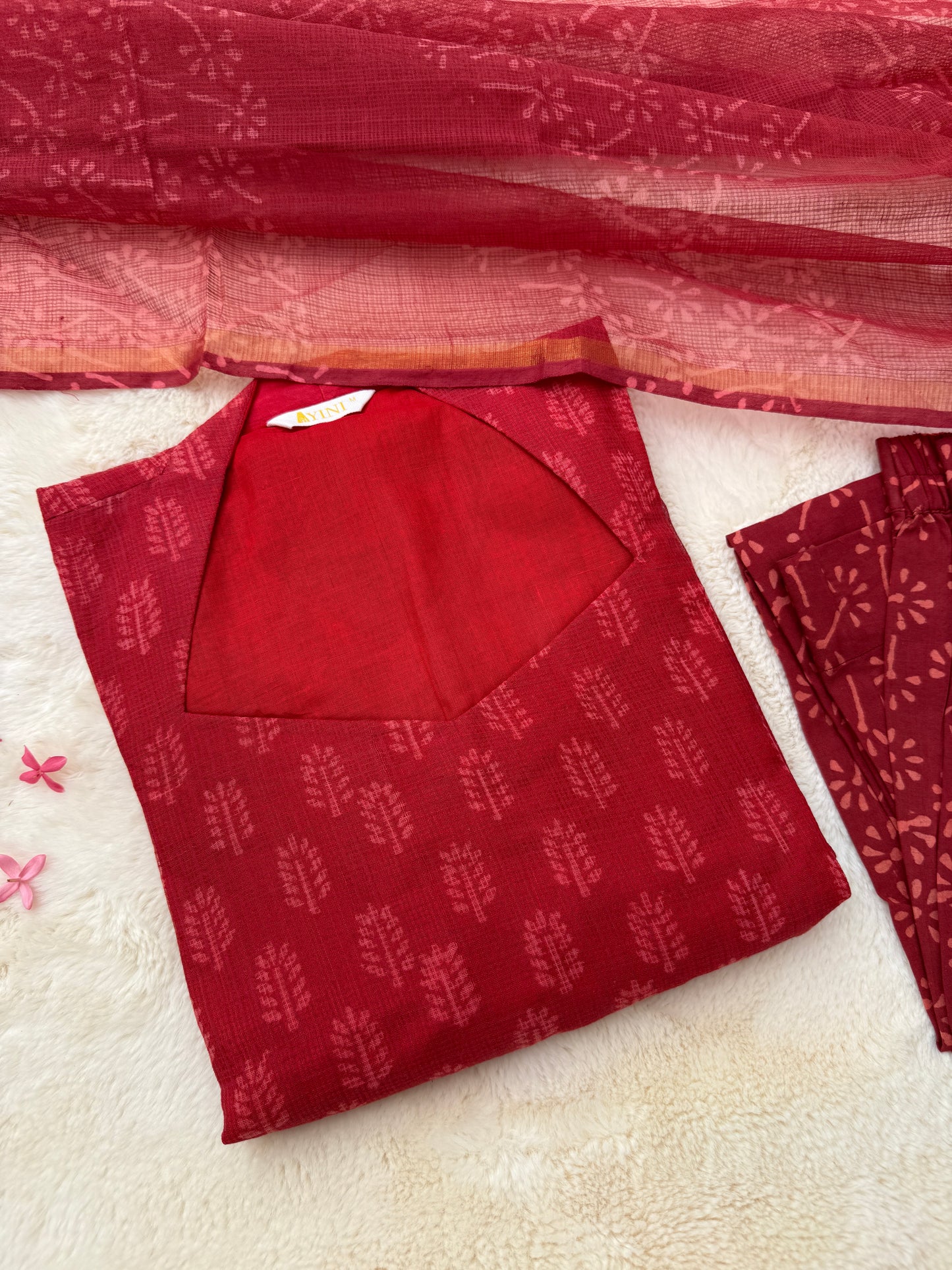 Sembaruthi Handblock Kota 3pcs Set