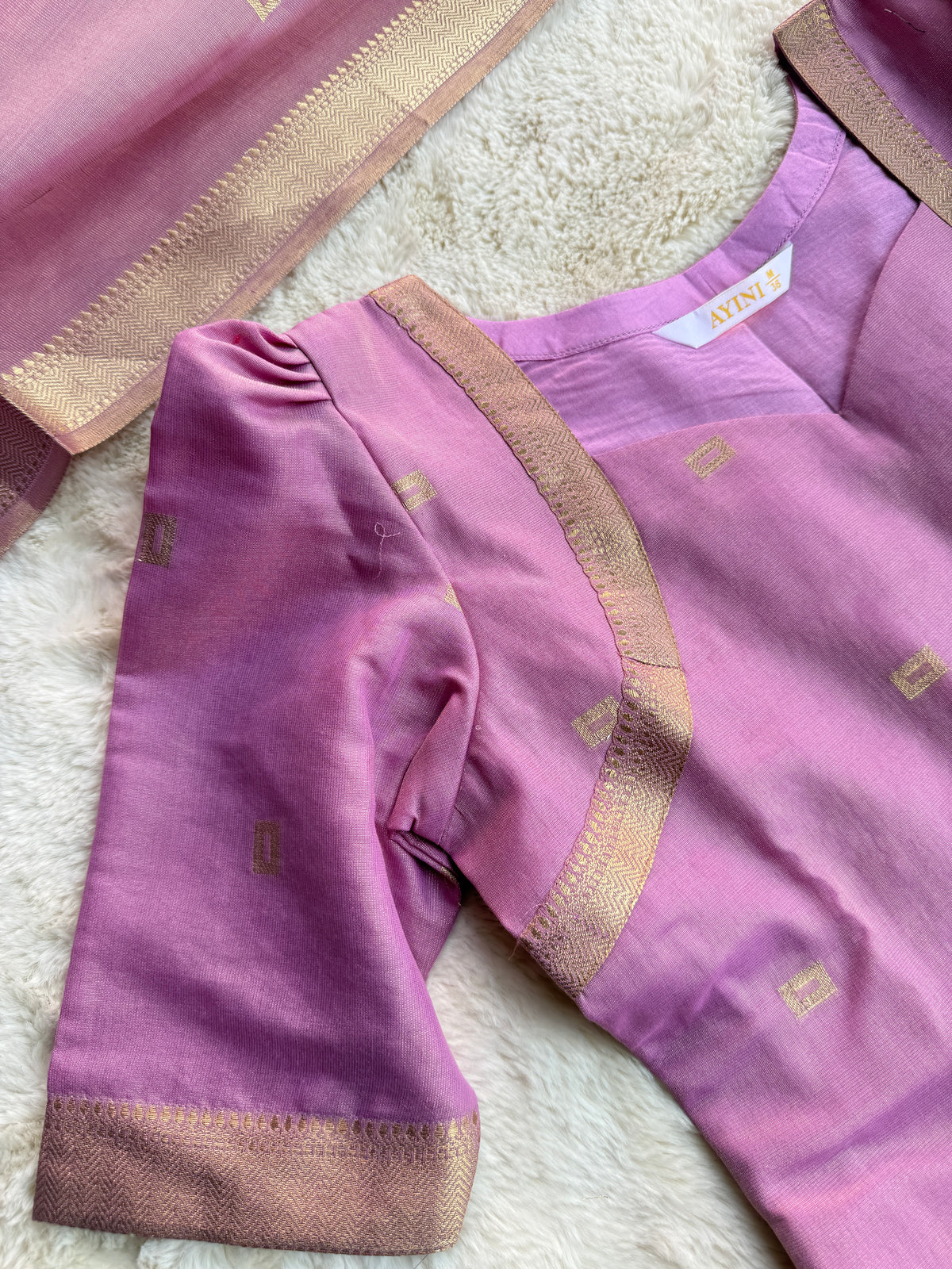 Lilac Tissue Silk 2 pcs Set