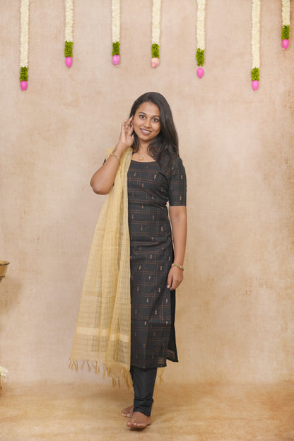 Spruce with checked pattern salwar sets