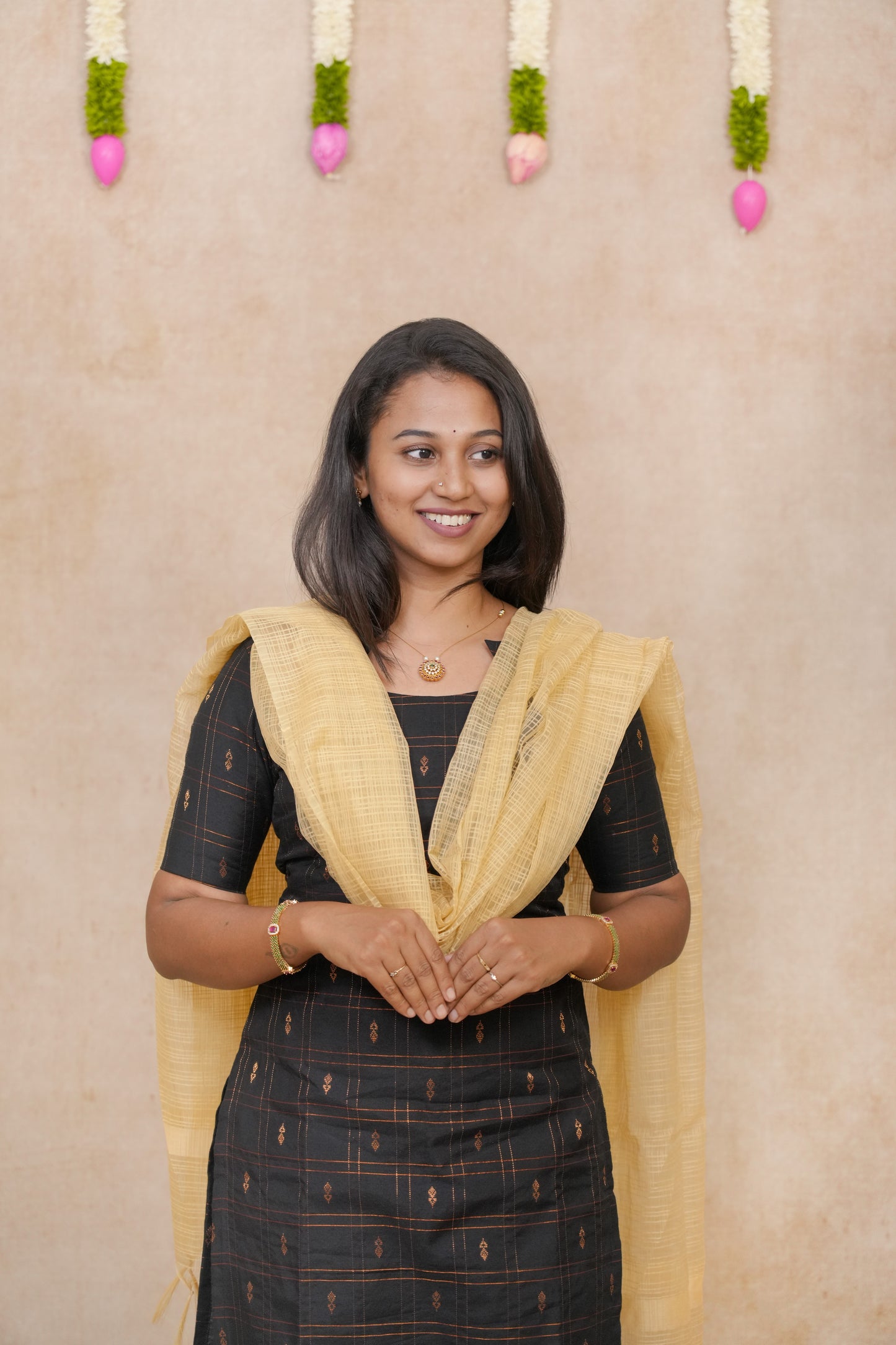 Spruce with checked pattern salwar sets