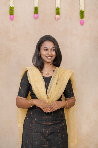 Spruce with checked pattern salwar sets