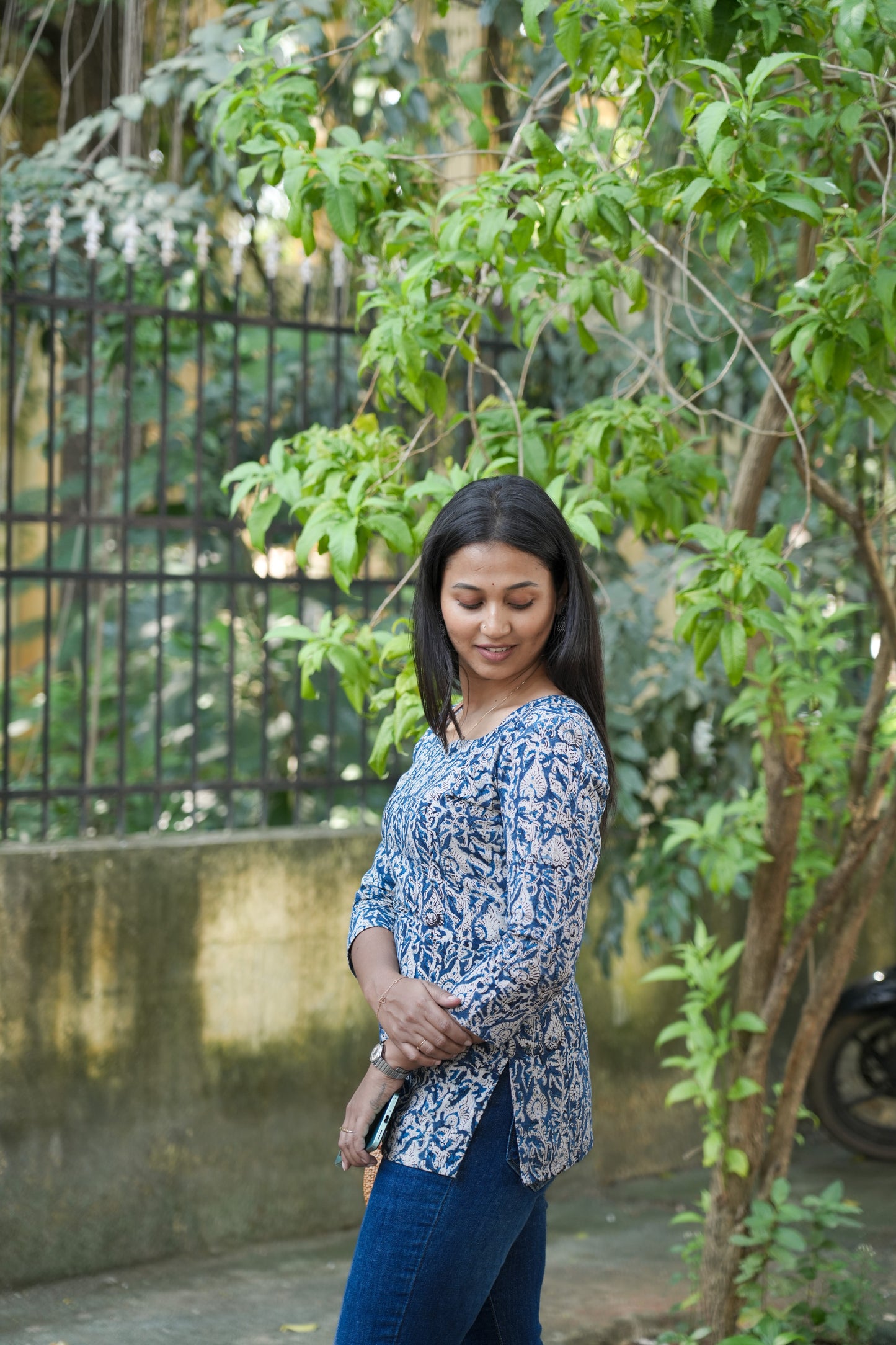 Indigo blue kurti