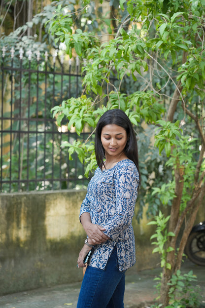 Indigo blue kurti