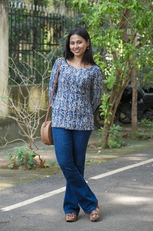 Indigo blue kurti