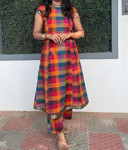 Madras checks - Aline Top & pant