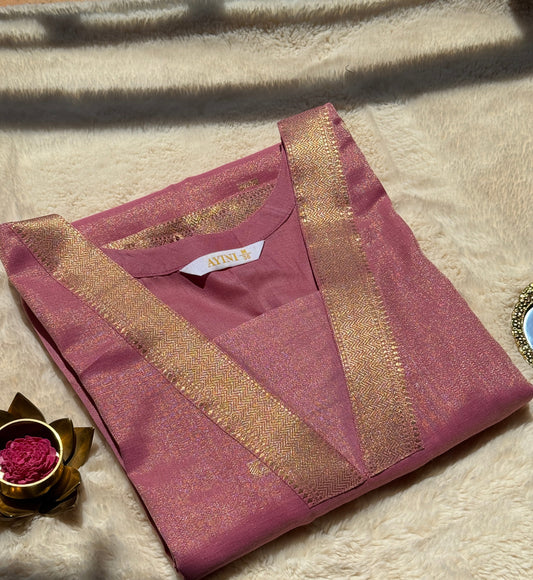 Pink Tissue Silk 2 pcs Set
