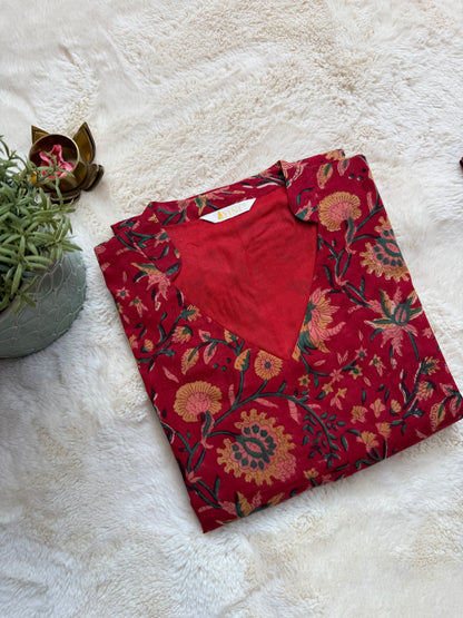 Floral Red Co-ord sets