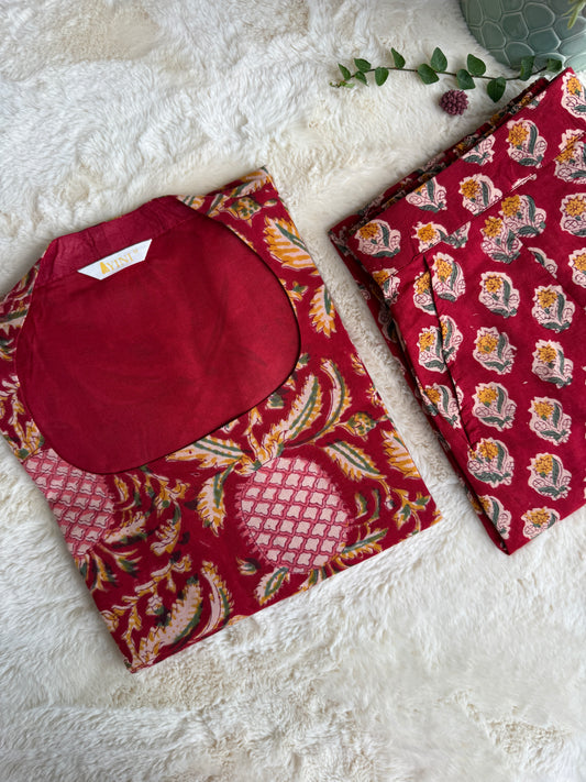 Pomegranate Muse Co-ord sets