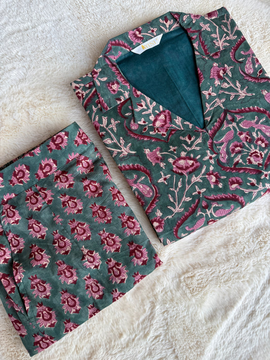 Emerald Bloom Co- ord sets
