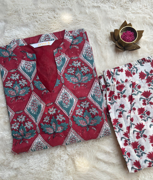 Hand block Print Co-ord sets
