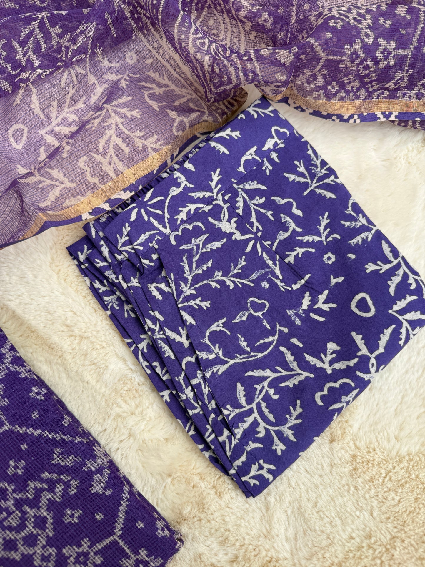 Badhini Lavender Dutta kota 3 pcs Set