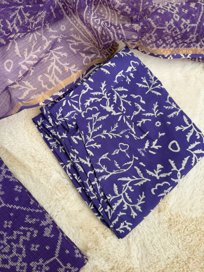 Badhini Lavender Dutta kota 3 pcs Set