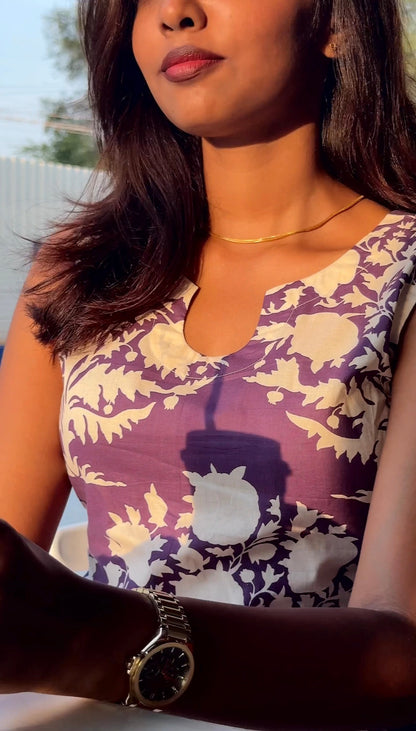 Lilac floral print co-ords set