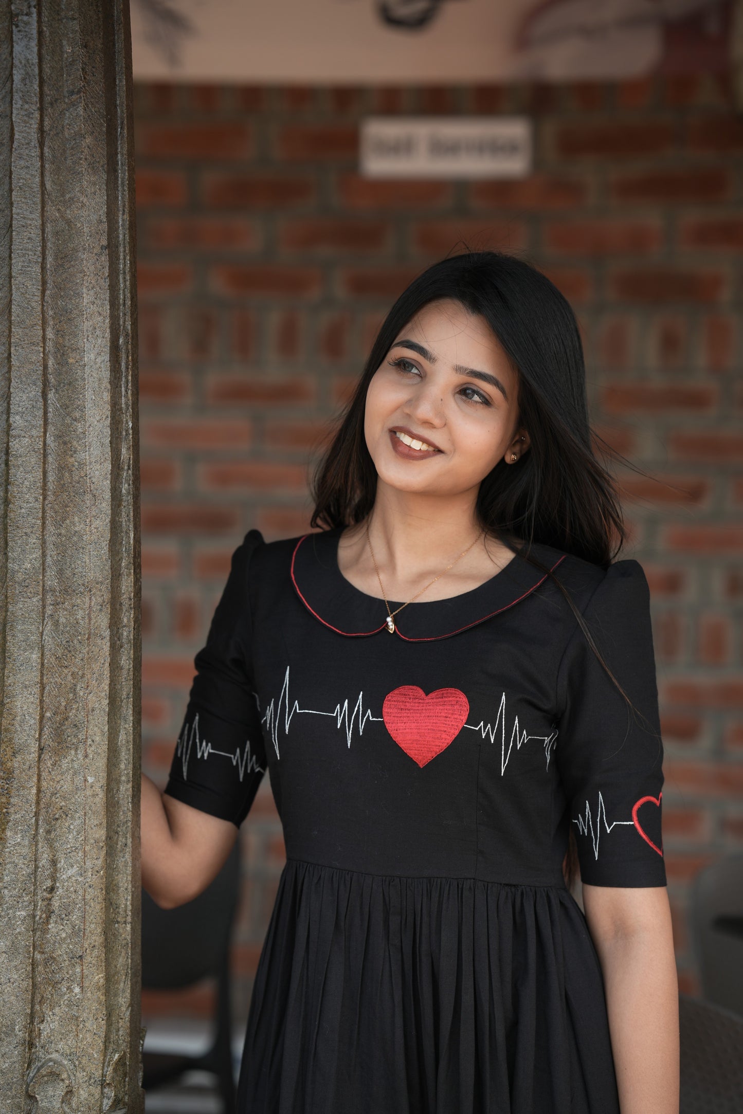 Black with Red lines Maxi